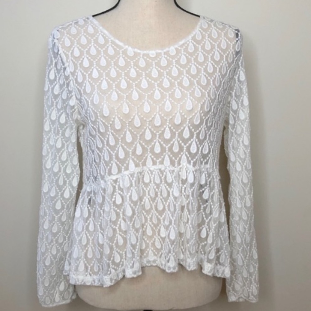 H&M Peplum Lace Top